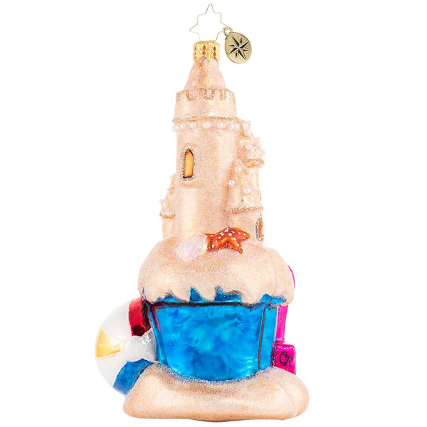 Christopher Radko Buckets Of Fun In The Sun Sand Castle Ornament