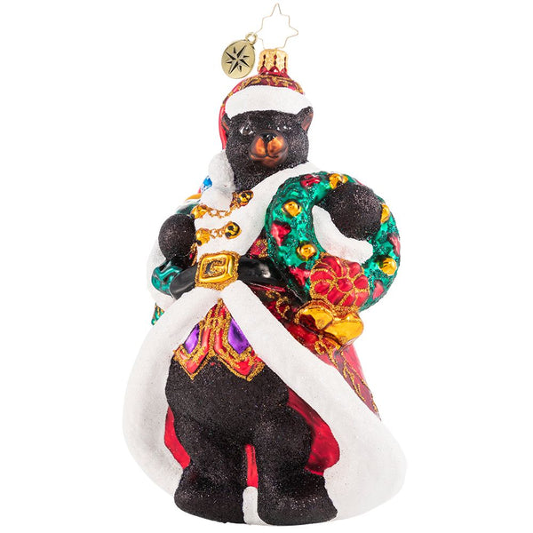 Christopher Radko Bjorn Santa Bear-ing Gifts Bear King ornament