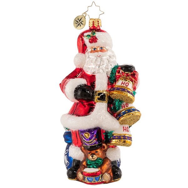 Christopher Radko Charming Chimer Santa  & Bells Ornament