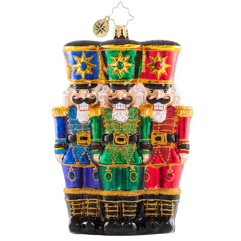 Christopher Radko The Nut-Cracking Pack Nutcracker Trio Ornament