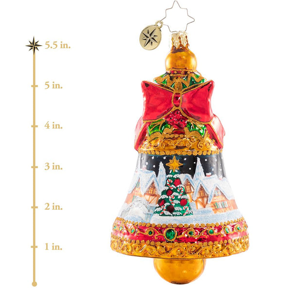 Christopher Radko BELL Sounds Of A Fanciful Christmas Ornament