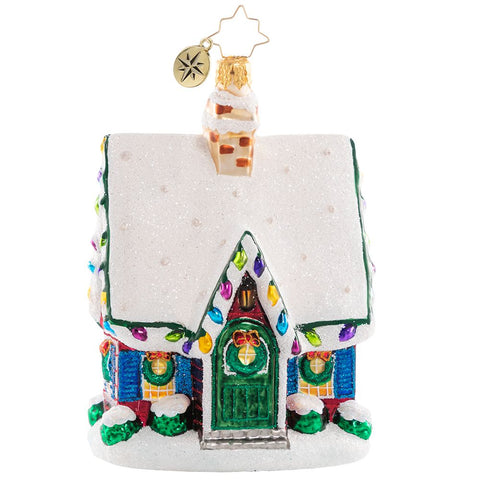 Christopher Radko Adorably Adorned Cottage House Ornament