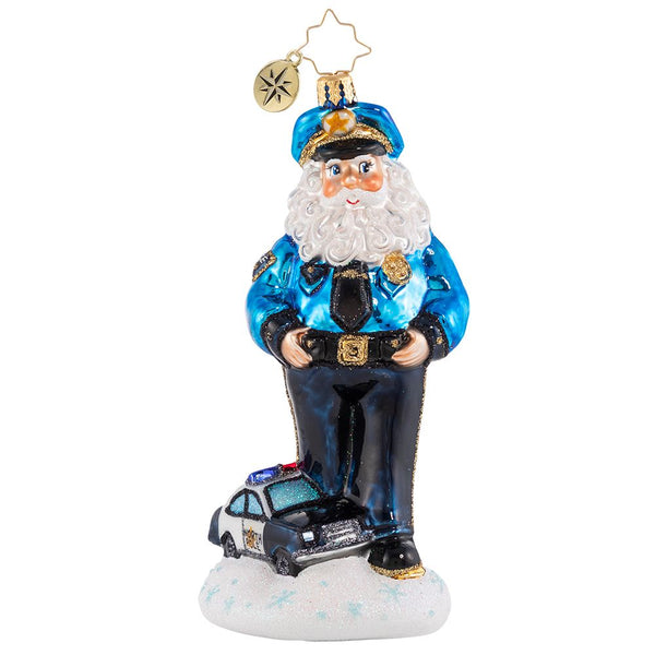 Christopher Radko North Pole Patrol Police Ornament