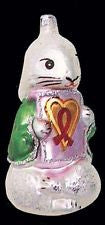 Christopher Radko AIDS 1993 #1 Shy Rabbit's Heart ornament -