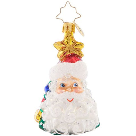 Christopher Radko Christmas All Around Santa Little Gem Ornament