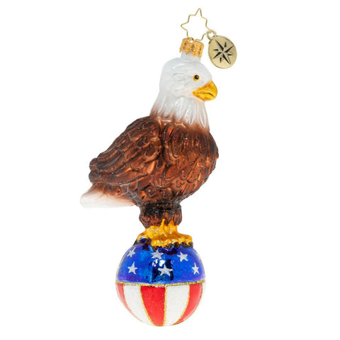 Christopher Radko Patriotic Stars & Stripes Bald Eagle ornament