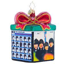 Christopher Radko Beatles Boxed Up Gift Cube ornament