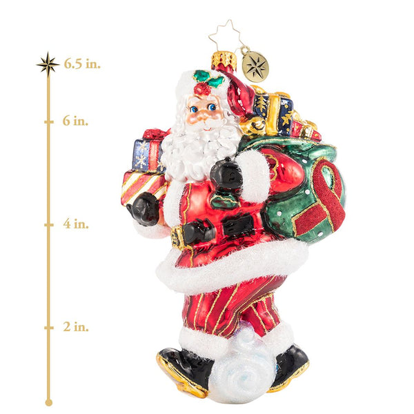 Christopher Radko AIDS 2021 Charity Claus Santa Ornament