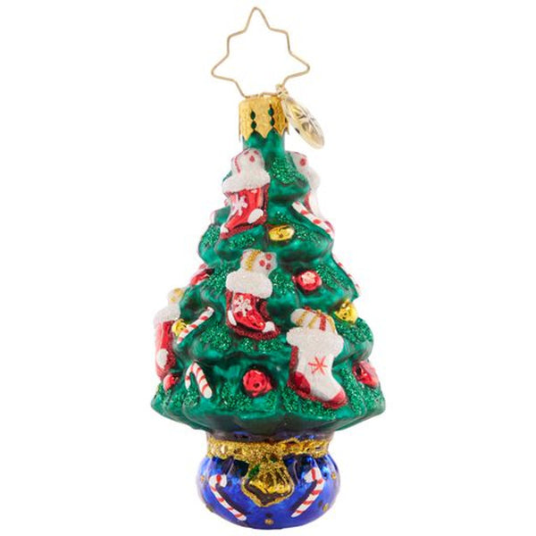 Christopher Radko Candy Cane Conifer Tree Little Gem Ornament