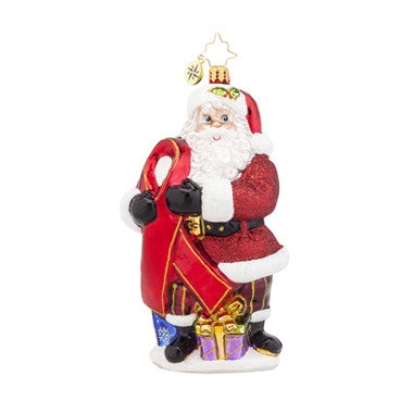Christopher Radko AIDS 2015 Caring Claus Santa Ornament