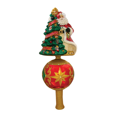 Christopher Radko Cheers To 35 Years Finial Anniversary Tree Topper