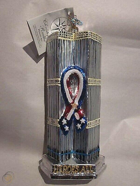Christopher Radko TWIN TOWERS 9/11 Tribute Christmas NYC ornament