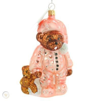 Christopher Radko Bearly Awake Pediatric Cancer Kids Ornament