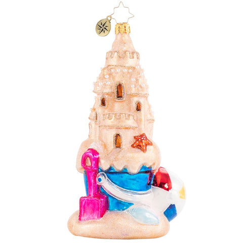 Christopher Radko Buckets Of Fun In The Sun Sand Castle Ornament