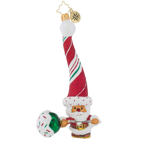 Christopher Radko CAKE POP CLAUS Santa Candy Ornament New
