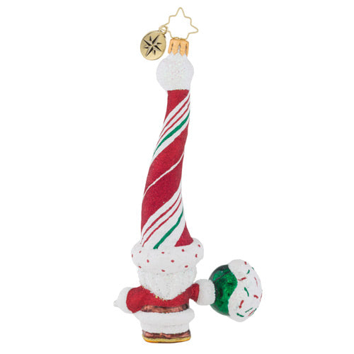 Christopher Radko CAKE POP CLAUS Santa Candy Ornament New