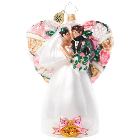 Christopher Radko Love Is In The Air Wedding Couple Ornament