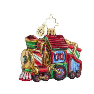 Christopher Radko SWEET CHUGGIN ALONG Train Little Gem ornament