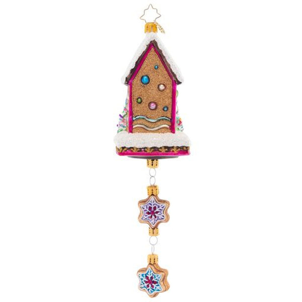 Christopher Radko Cookie O' Clock Gingerbread House Ornament