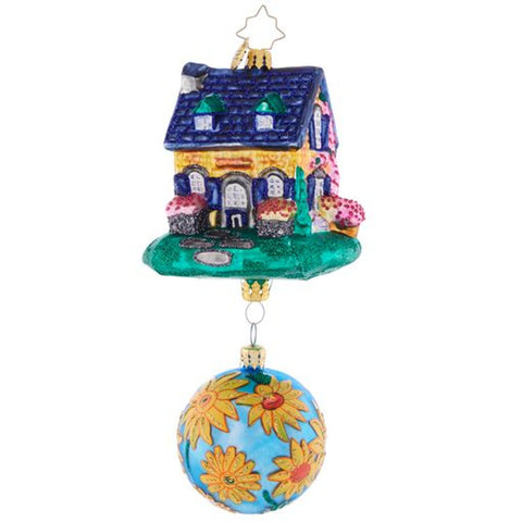 Christopher Radko Countryside Cottage 2-part House Ornament