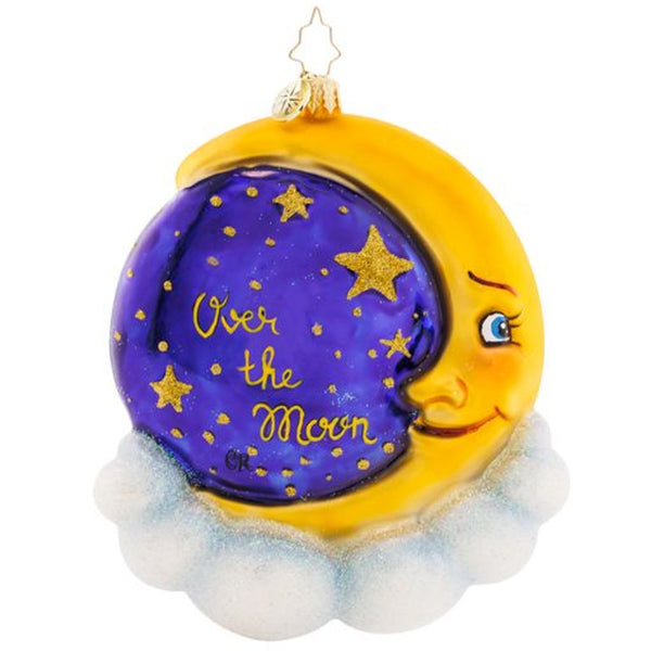 Christopher Radko Cow Jumped Over The Moon Ornament