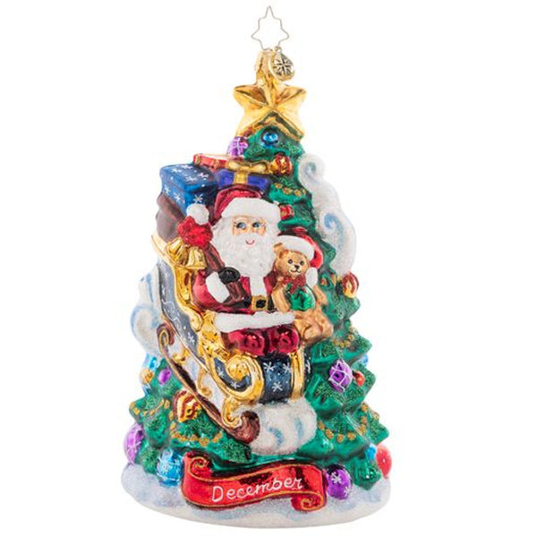 Christopher Radko December Decadence Santa Ornament OOTM 2023