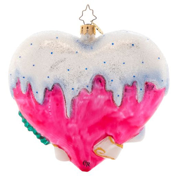 Christopher Radko Forever And Always Valentines Day Ornament OOTM