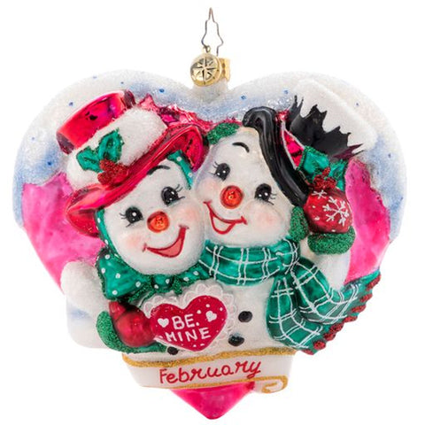 Christopher Radko Forever And Always Valentines Day Ornament OOTM