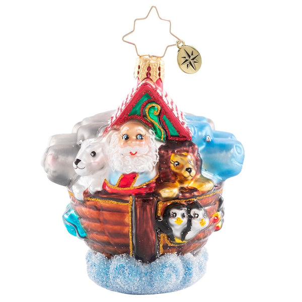 Christopher Radko Boarding Two By Two Little Gem Noah's Ark Ornament