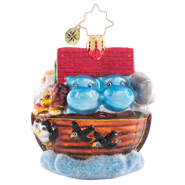 Christopher Radko Boarding Two By Two Little Gem Noah's Ark Ornament