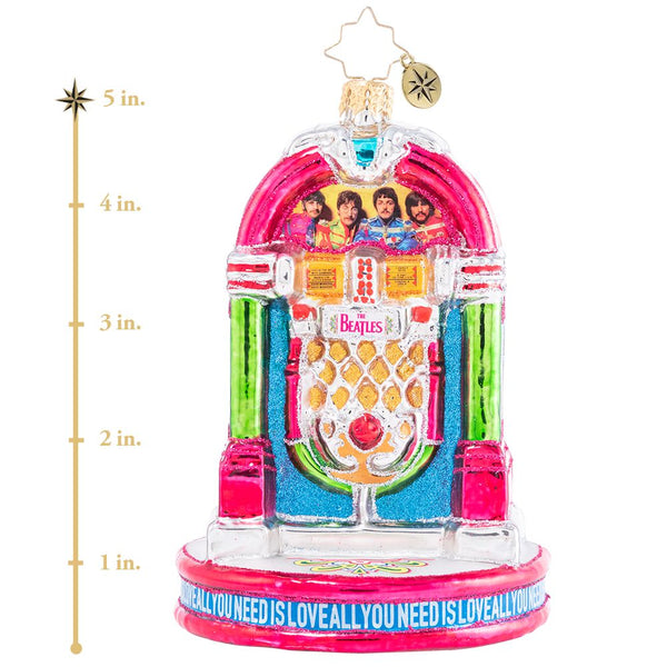 Christopher Radko Beatles Rocking Pink Juke Box Ornament Sale!