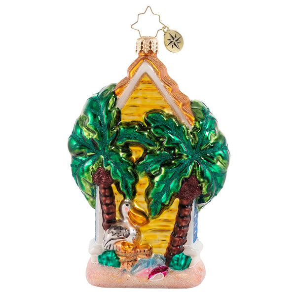 Christopher Radko High Tide In Paradise Surf Shack Beach Ornament
