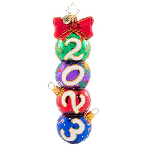 Christopher Radko Have A Ball 2023 Dated Ornament