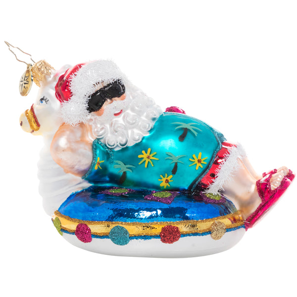 Christopher Radko Ho-Ho-Holiday in the Sun Santa Beach Ornament