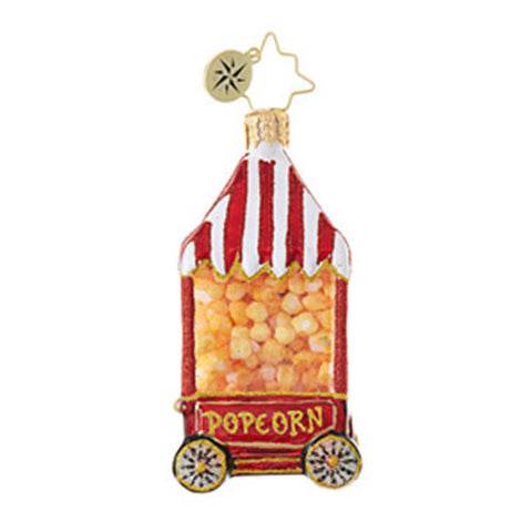 Christopher Radko HOT POP Popcorn Machine Little Gem Ornament