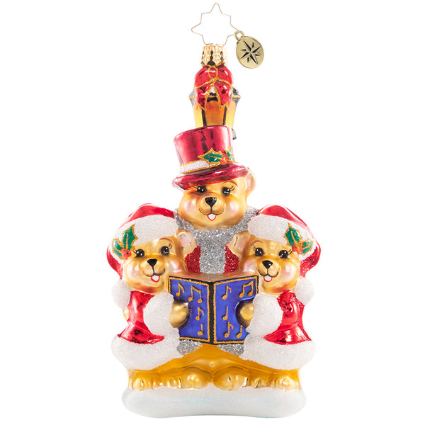 Christopher Radko Introducing The Bear-I-Tones Caroling Ornament