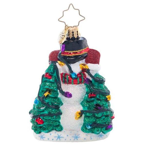 Christopher Radko Let There Be Lights Snowman Little Gem Ornament