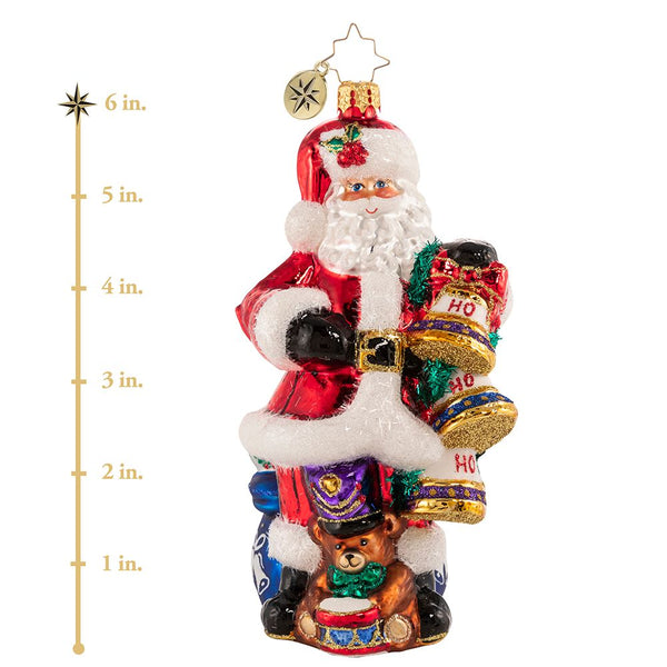 Christopher Radko Charming Chimer Santa  & Bells Ornament