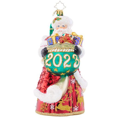 Christopher Radko 2023 Dated New Year Nice List Ornament