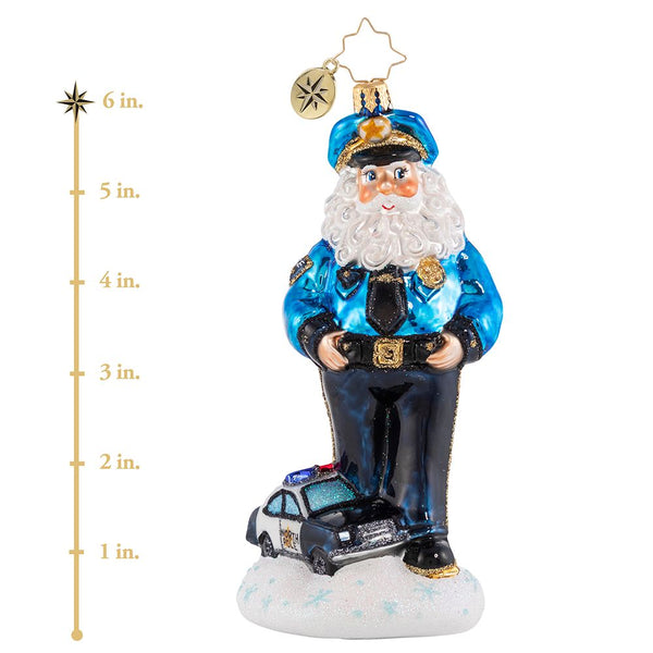 Christopher Radko North Pole Patrol Police Ornament