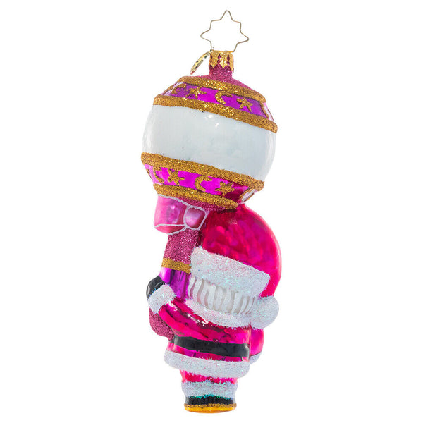 Christopher Radko Baby First Christmas Rattle: Pretty in Pink Ornament