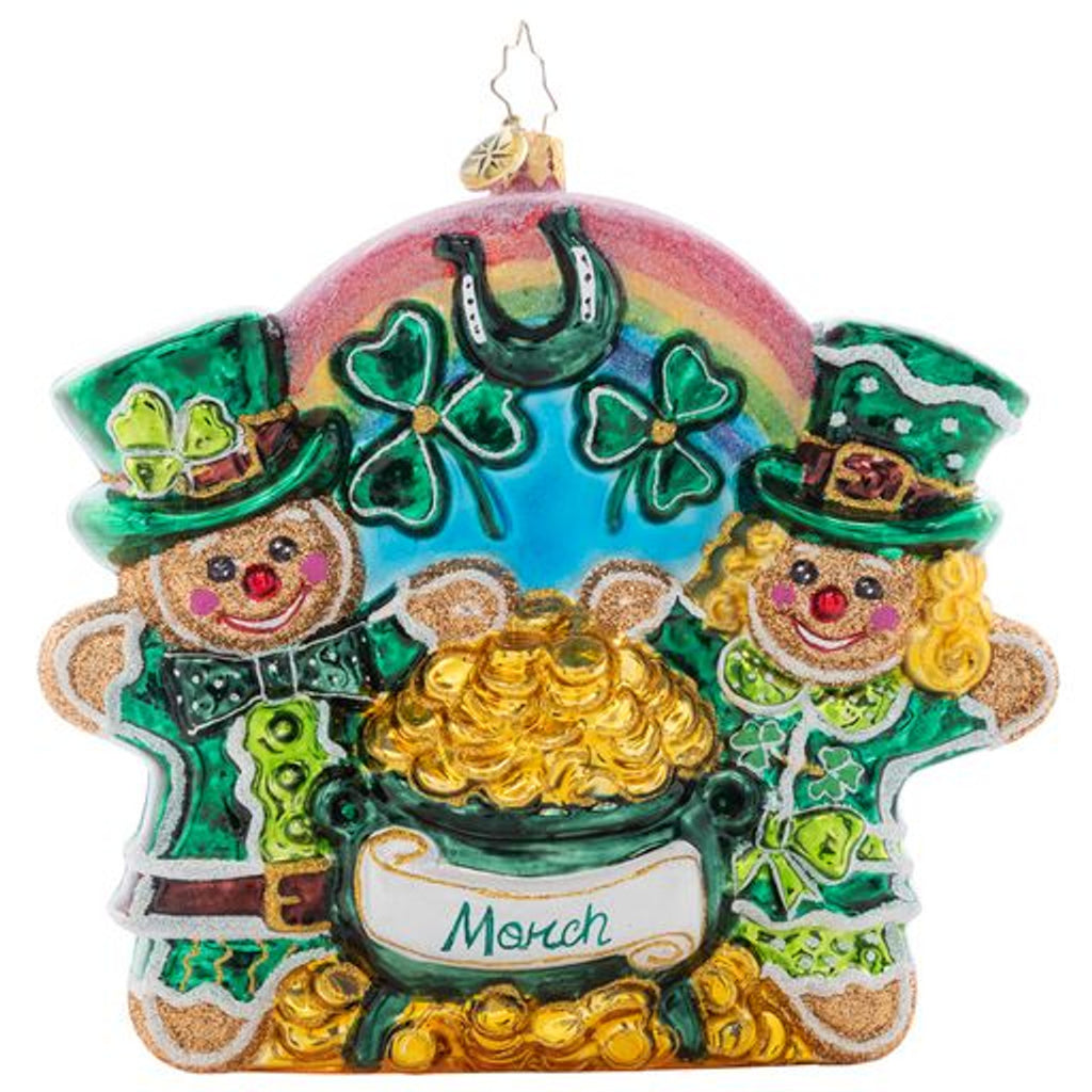 Christopher Radko Sweet Pot Of Gold St Patrick's Day Ornament OOTM 2023
