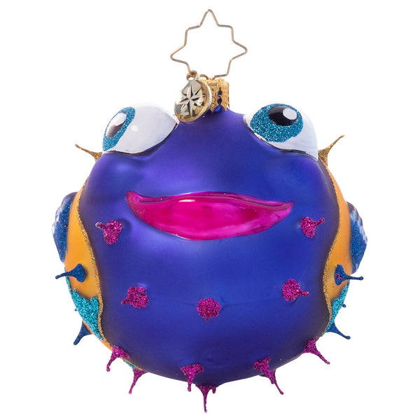 Christopher Radko All Puffed Up Puffer Fish Ornament