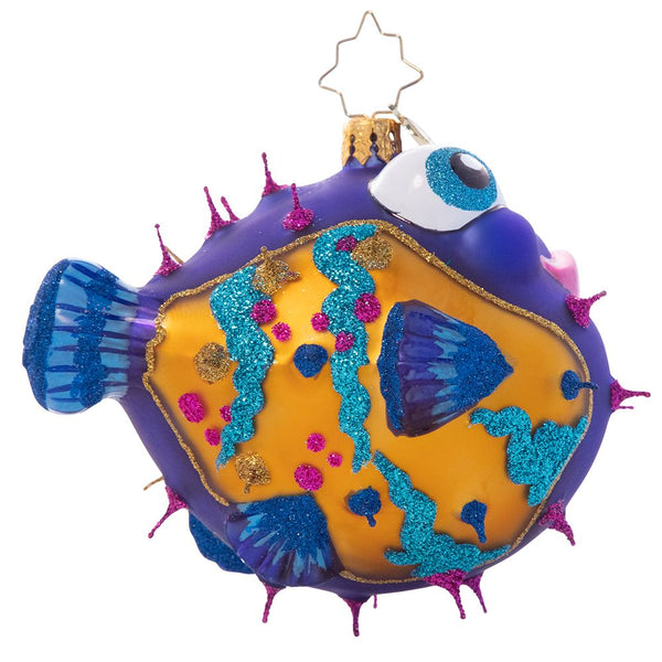 Christopher Radko All Puffed Up Puffer Fish Ornament