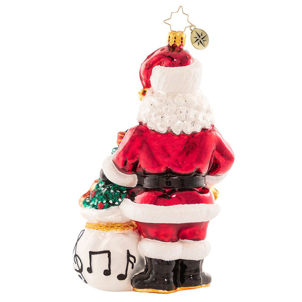 Christopher Radko Holiday Serenade Santa Music Ornament