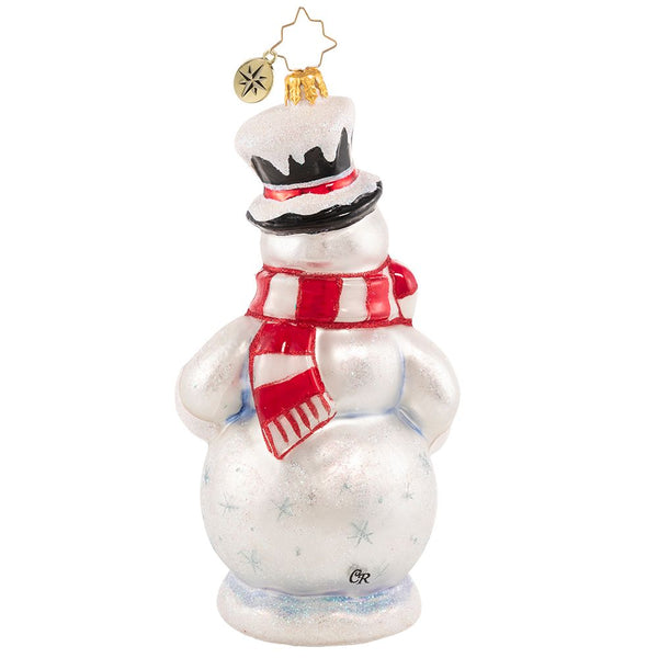 Christopher Radko Darling Christmas Decorator Snowman Ornament