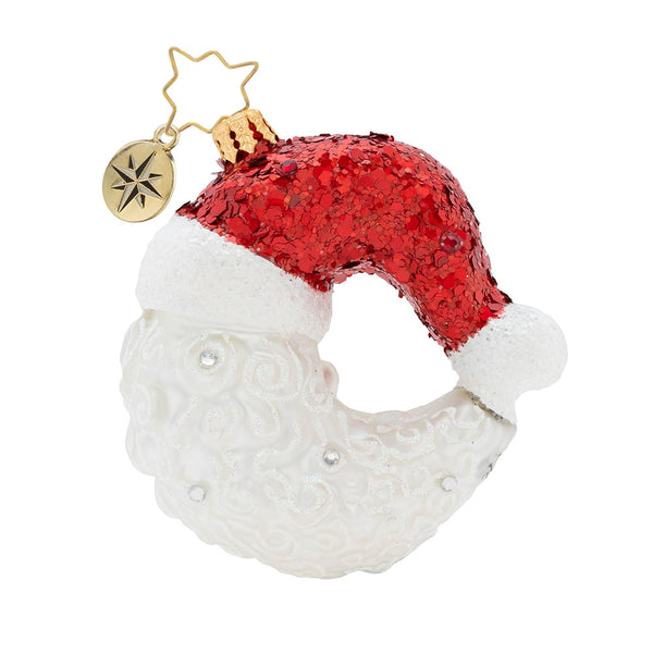 Christopher Radko Bella Luna Little Gem Santa Crescent Moon Ornament