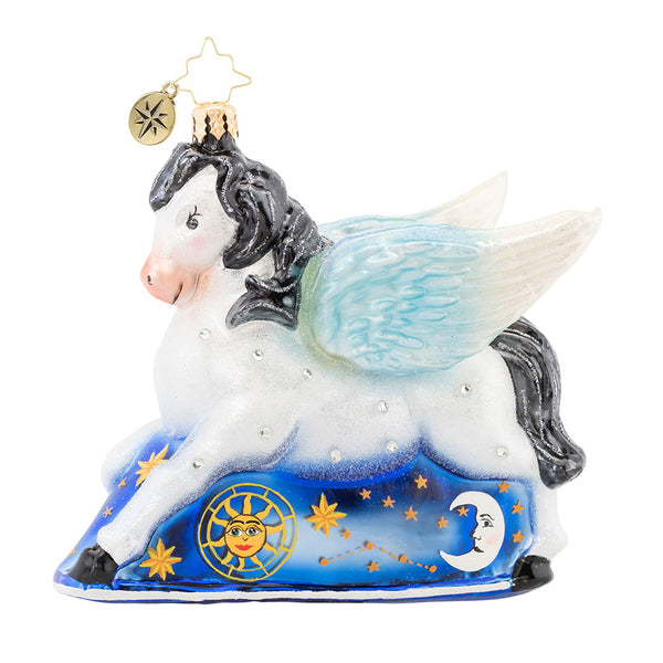 Christopher Radko Dreaming of Pegasus Flying Horse Ornament