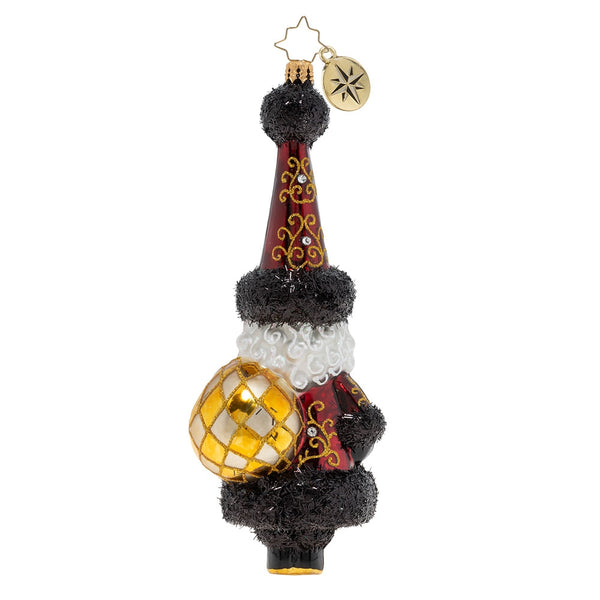 Christopher Radko Extravagant Santa Delivery Black Ornament