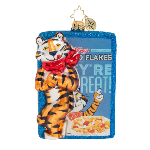 Christopher Radko Frosted Flakes, They're GRRRREAT! Kelloggs Ornament